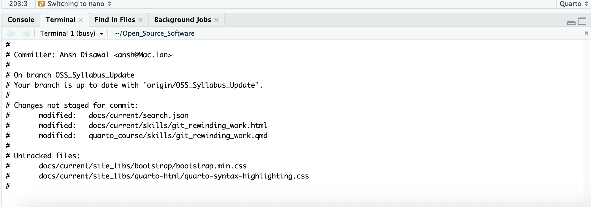 16 Git basic workflow – Open Source Software Development: A socio ...